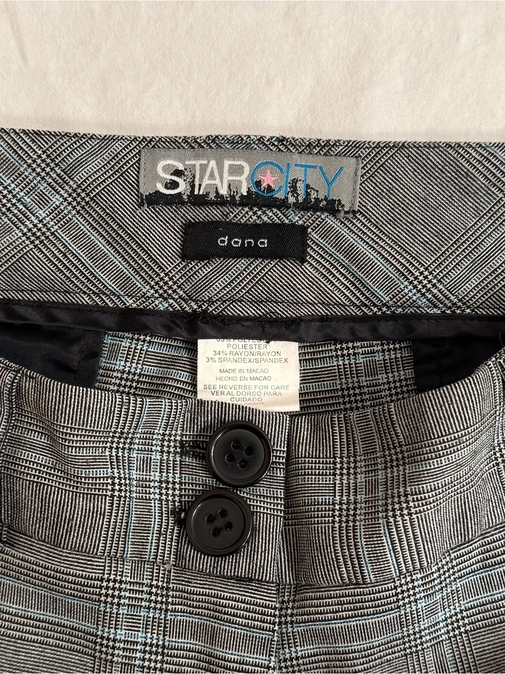 Y2K Low Rise Plaid Flare Pants